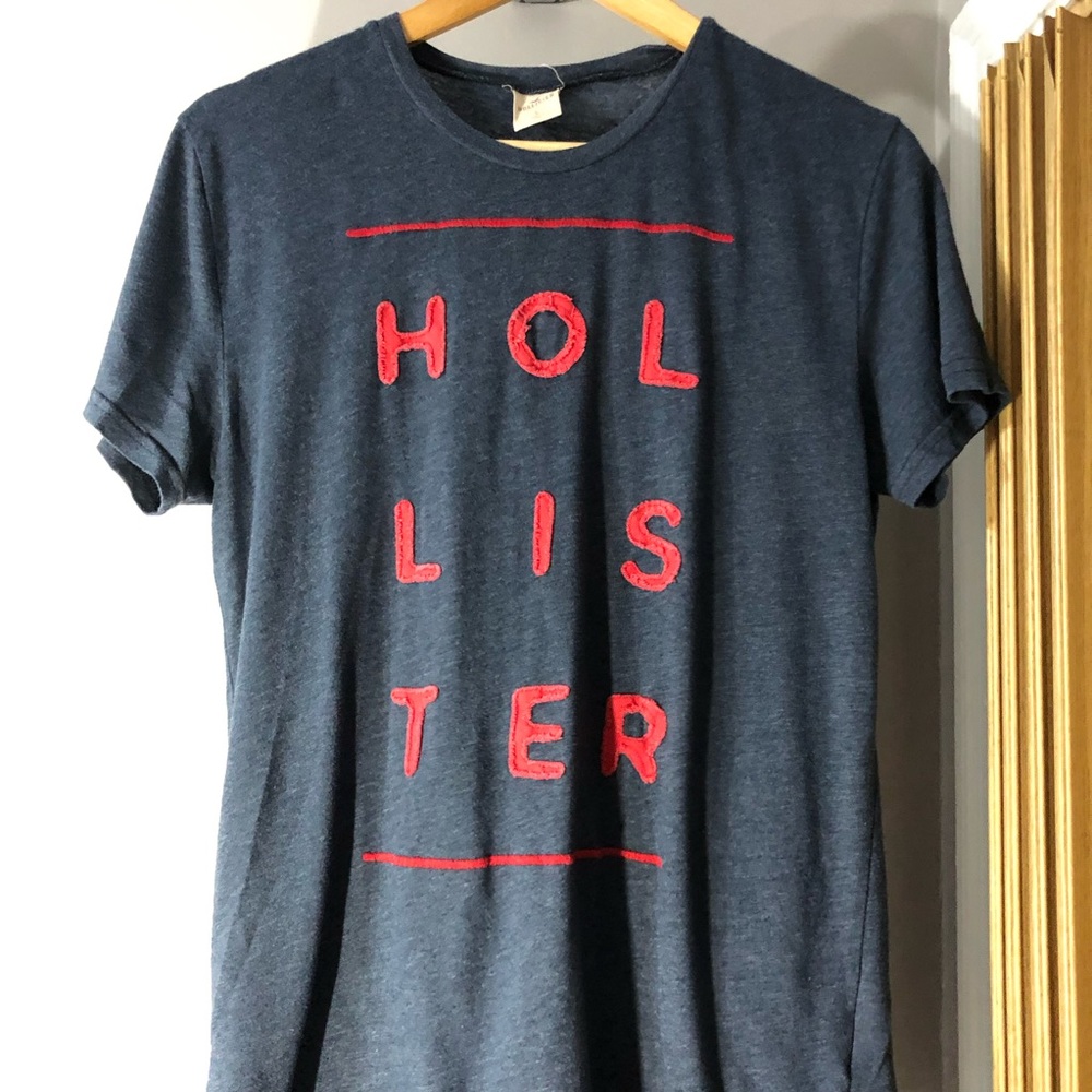 Hollister Dark Blue Graphic T-Shirt